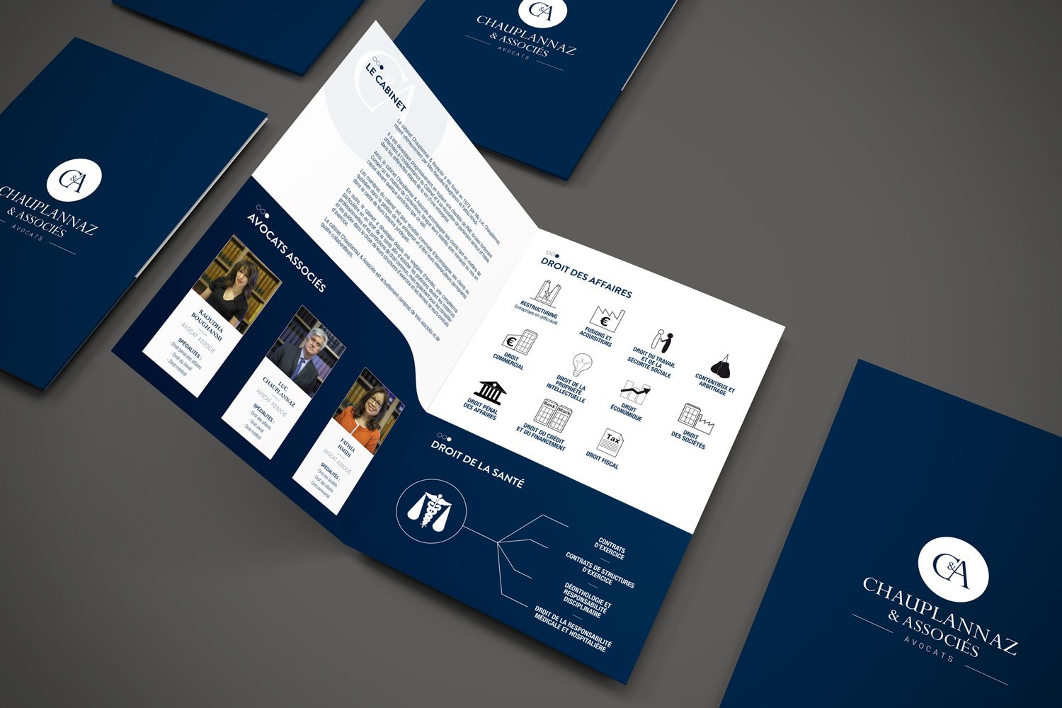 plaquette-chauplannaz Dépliant pour les Avocats Chauplannaz