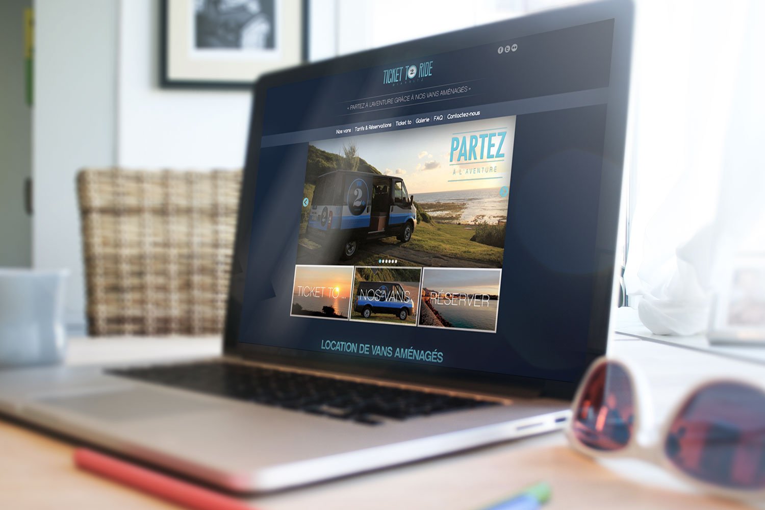 tickettoride-site Site internet Ticket To Ride sur ordinateur