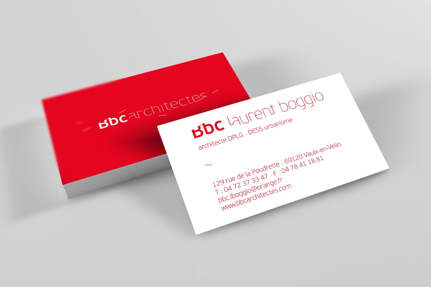 CV-bbc Maquette carte de visite bbc architectes