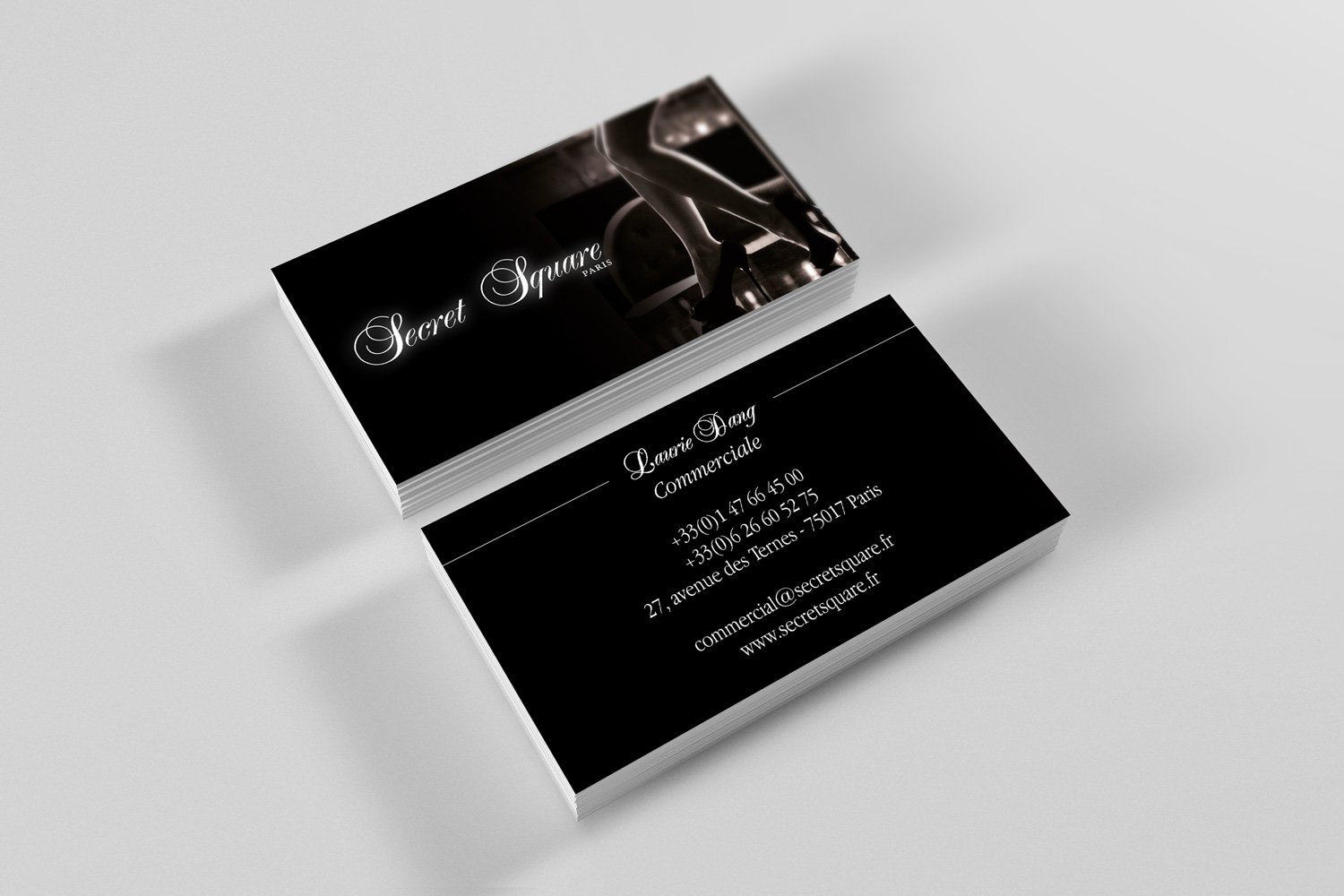 cv Carte de visite secret square