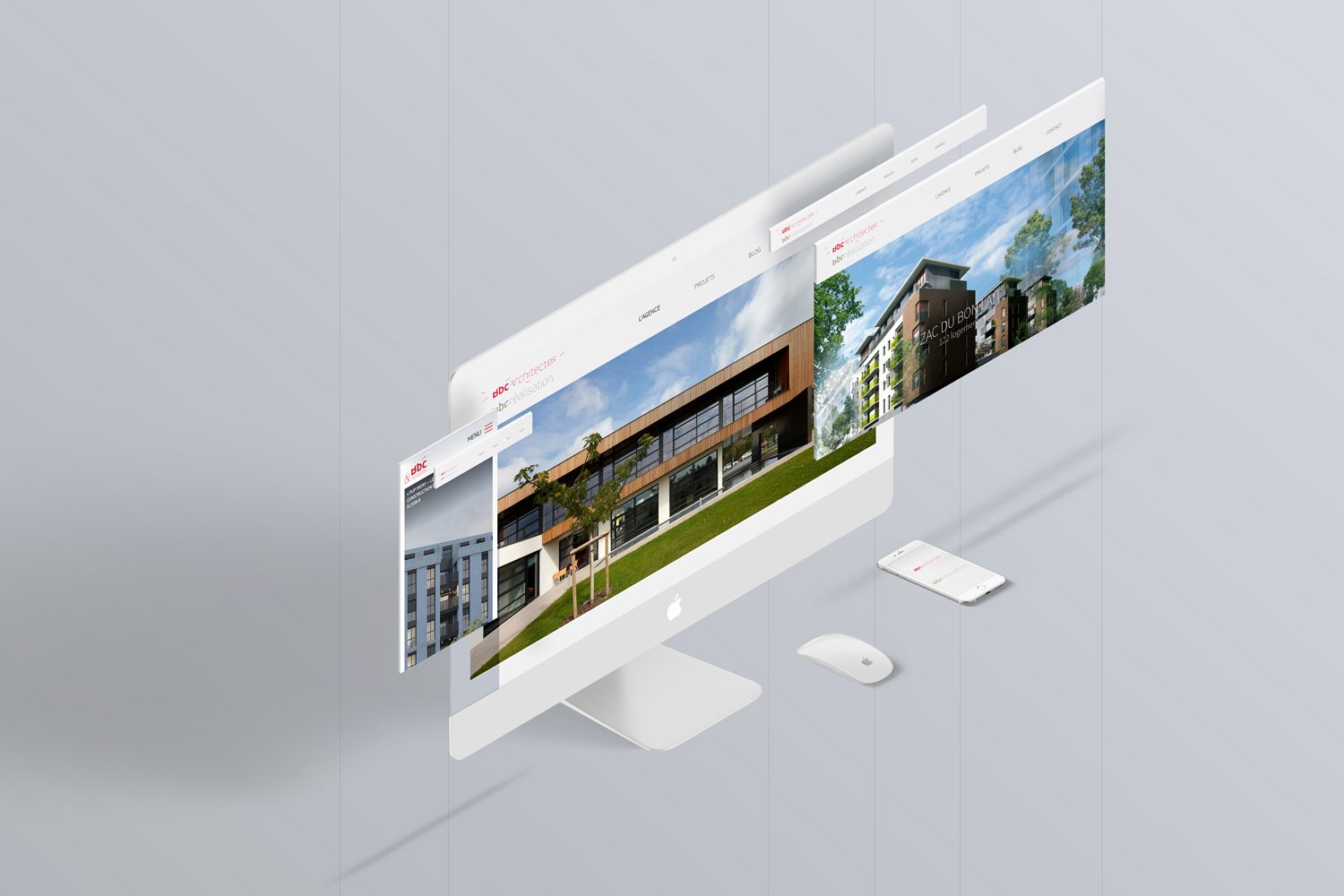 webdesign-bbc Maquette site internet bbc architectes